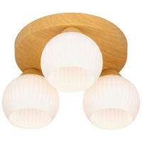 STROPNÉ SVIETIDLO, 40/18 cm  - biela/farba duba, Trend, kov/sklo (40/18cm) - Nouvel