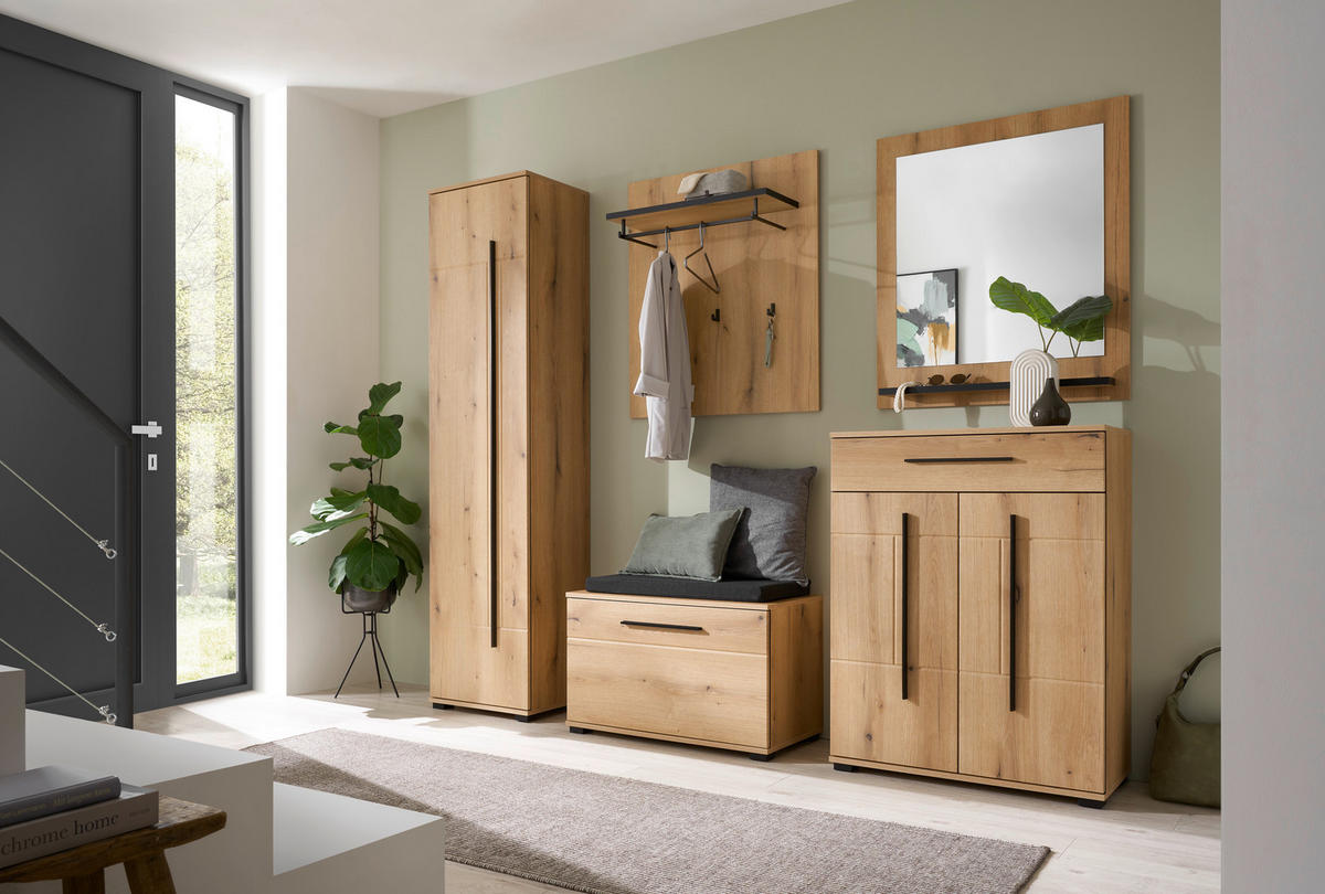 WANDSPIEGEL 79/89/10 cm  - Anthrazit/Weiß, MODERN, Holzwerkstoff (79/89/10cm) - MID.YOU