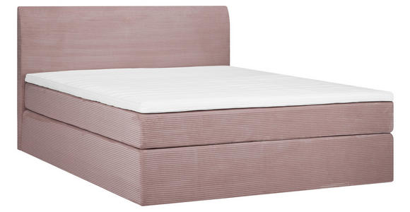 BOXSPRINGBETT 180/200 cm  in Rosa  - Schwarz/Rosa, KONVENTIONELL, Holz/Textil (180/200cm) - Carryhome