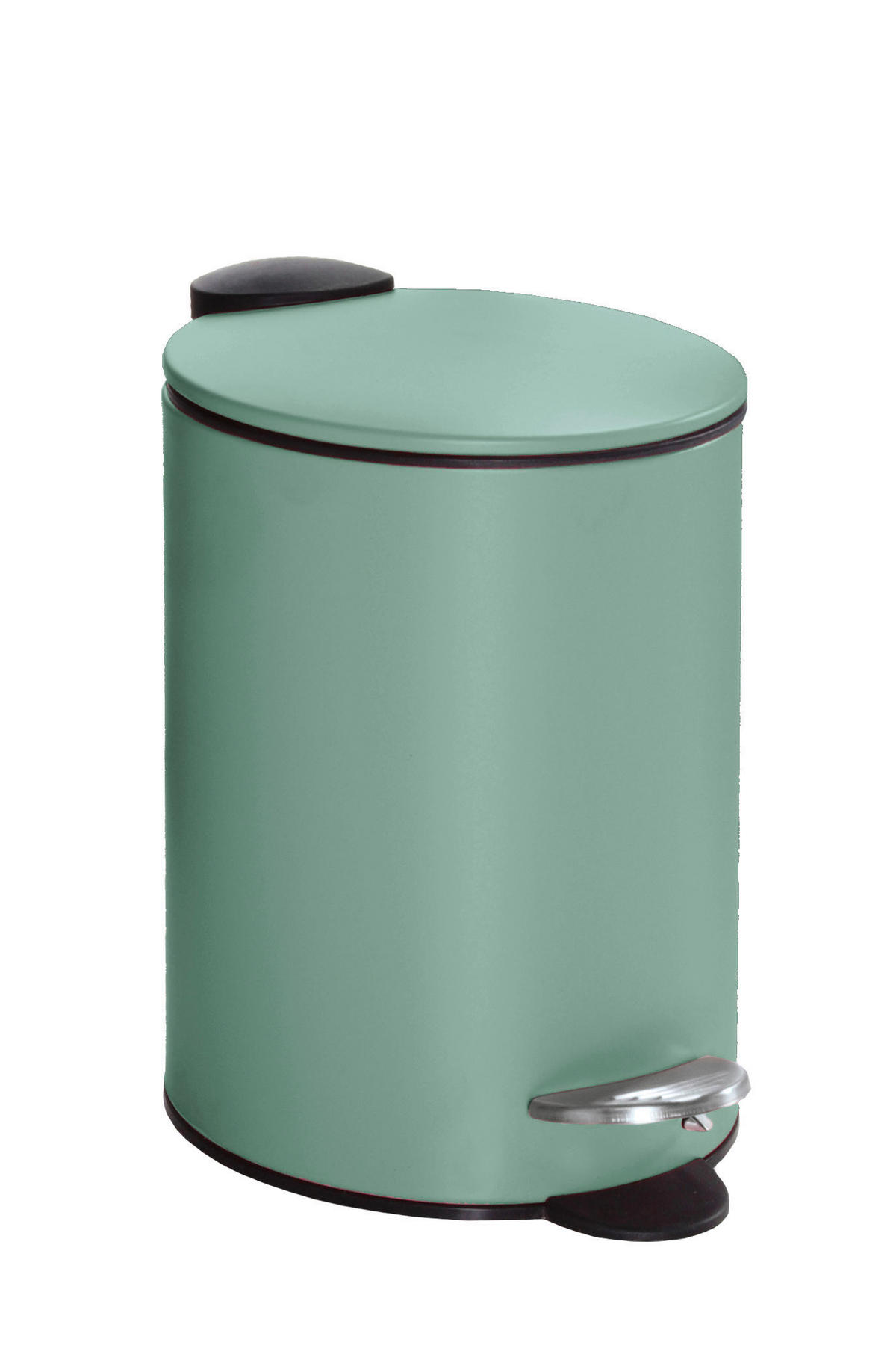 KOZMETIKAI SZEMETES fém  - fekete/mentazöld, Basics, műanyag/fém (17/23,6/17cm) - Kleine Wolke