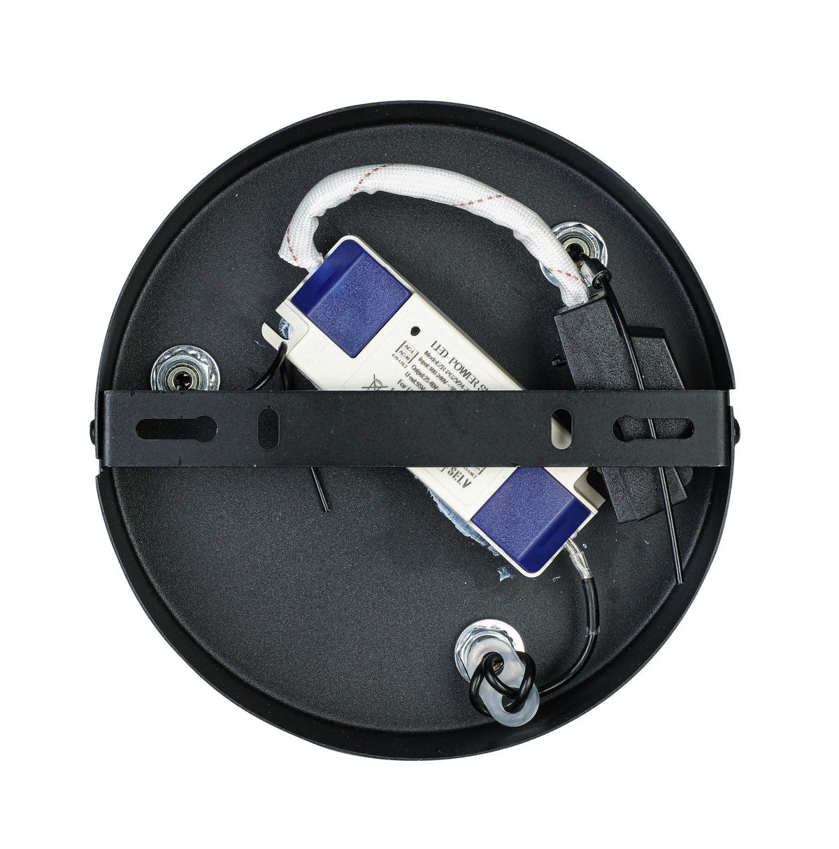 HÄNGELEUCHTE 47/120 cm  - Schwarz/Weiß, Trend, Kunststoff/Metall (47/120cm) - Collet's Monde