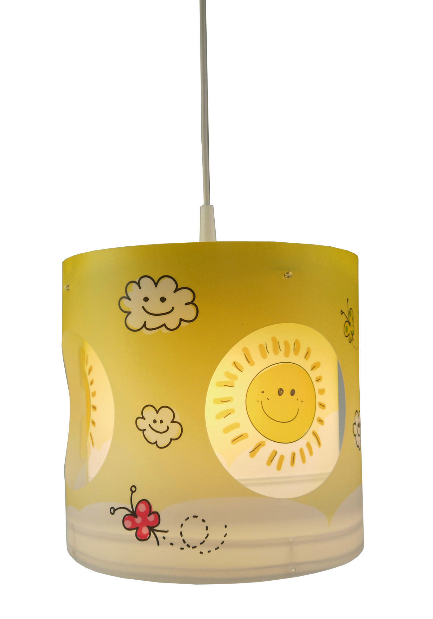DĚTSKÉ ZÁVĚSNÉ SVÍTIDLO, 25/27 cm  - vícebarevná, Lifestyle, plast (25/27cm)