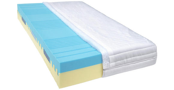 KALTSCHAUMMATRATZE 120/200 cm Höhe ca. 20 cm  - Weiß, Basics, Textil (120/200cm) - Sleeptex