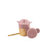 TRINKHALMBECHER  - Pink, Basics, Naturmaterialien/Kunststoff (7,5/9cm)
