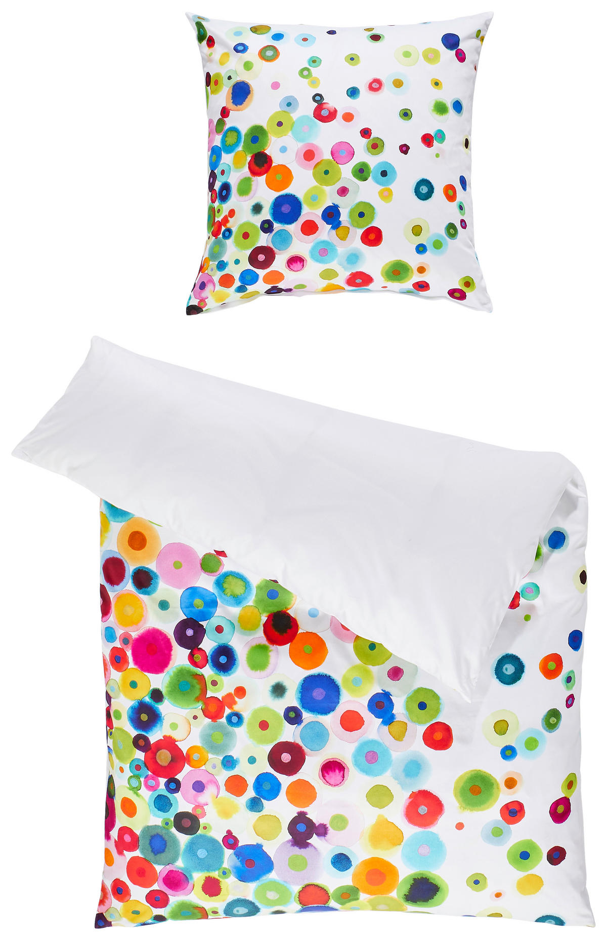 BETTWÄSCHE Modern Art Makosatin 135/200 cm  - Multicolor, KONVENTIONELL, Textil (135/200cm) - Janine