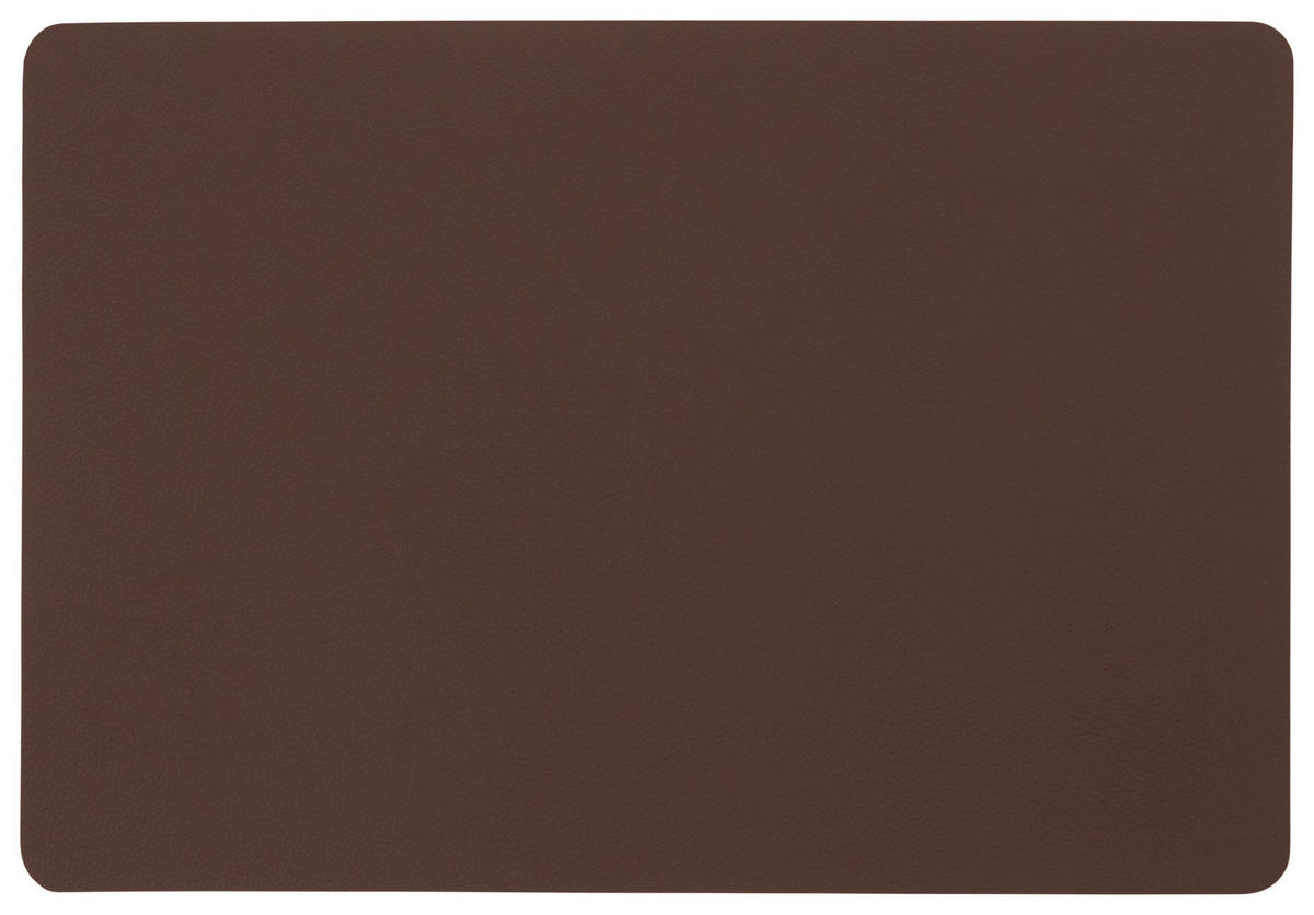 TISCHSET Kunststoff Lederlook Braun, Weiß 30/45 cm  - Braun/Weiß, Basics, Kunststoff (30/45cm) - Esposa