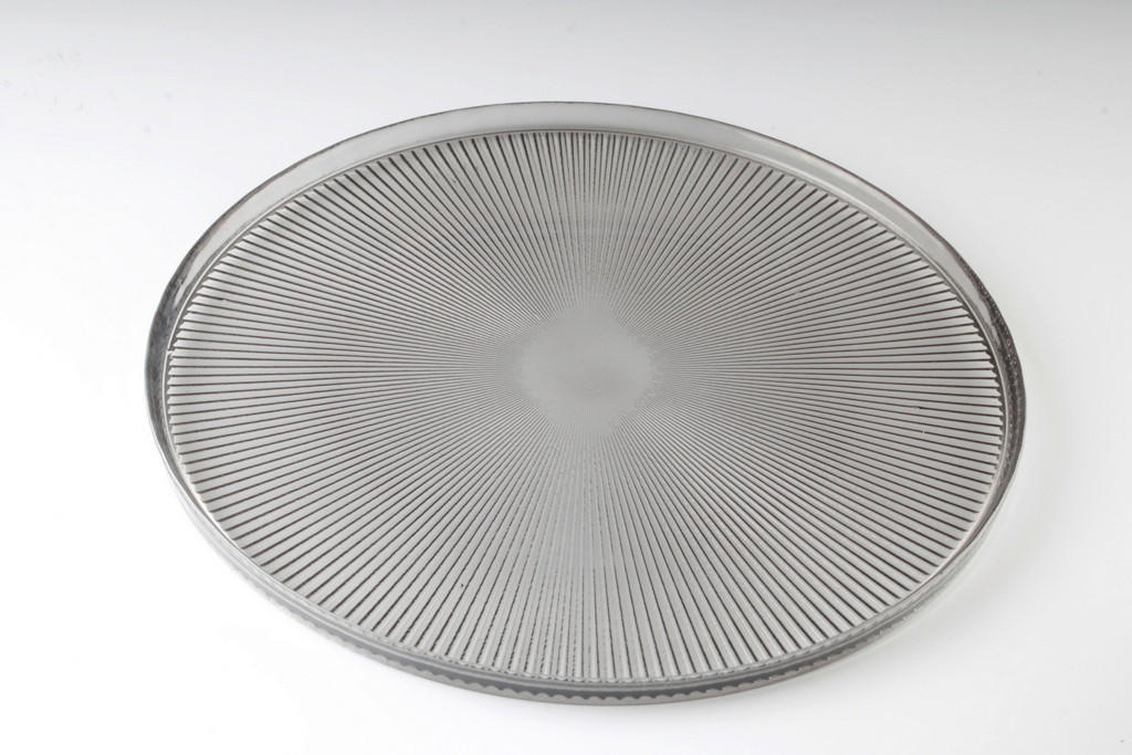 SERVÍROVACÍ PODNOS, sklo, 32 cm - světle šedá, Design, sklo (32cm) - Novel