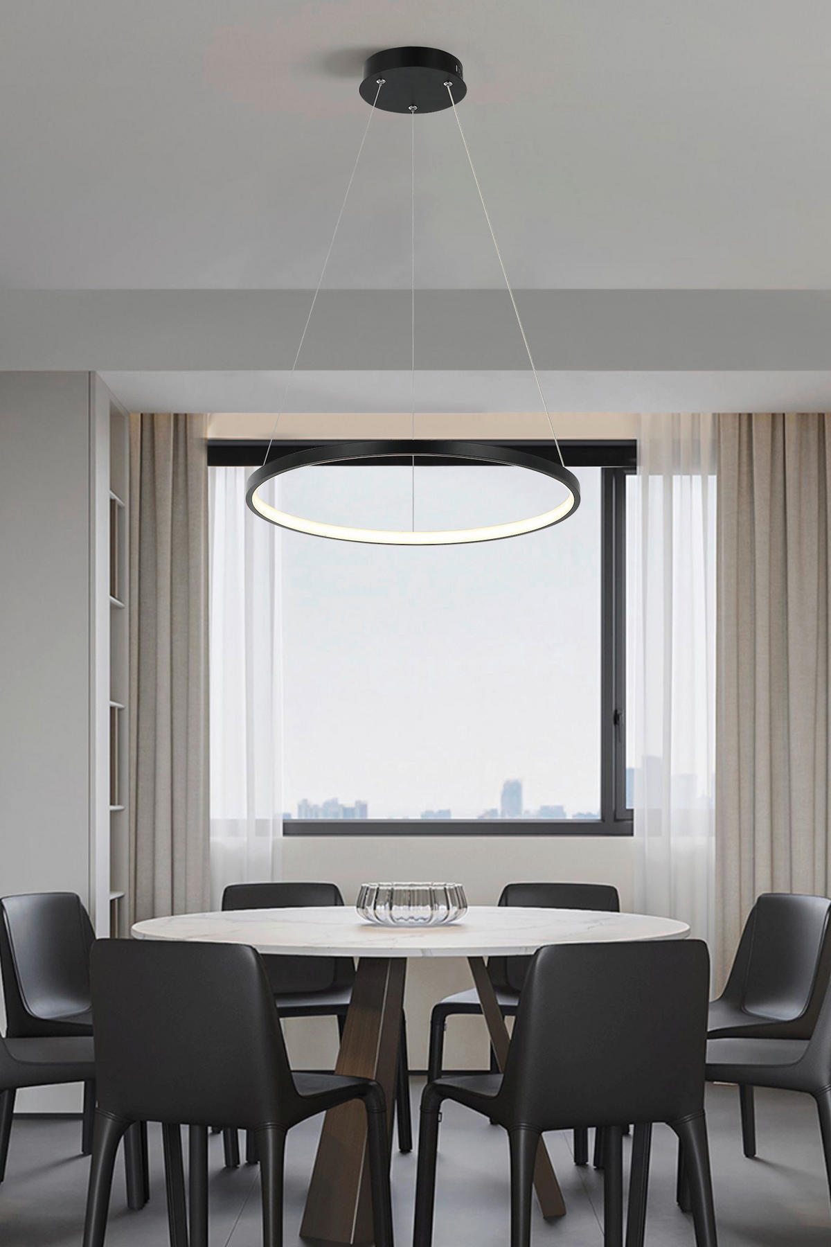 LED-HÄNGELEUCHTE 40/120 cm    - Schwarz, Design, Metall (40/120cm)