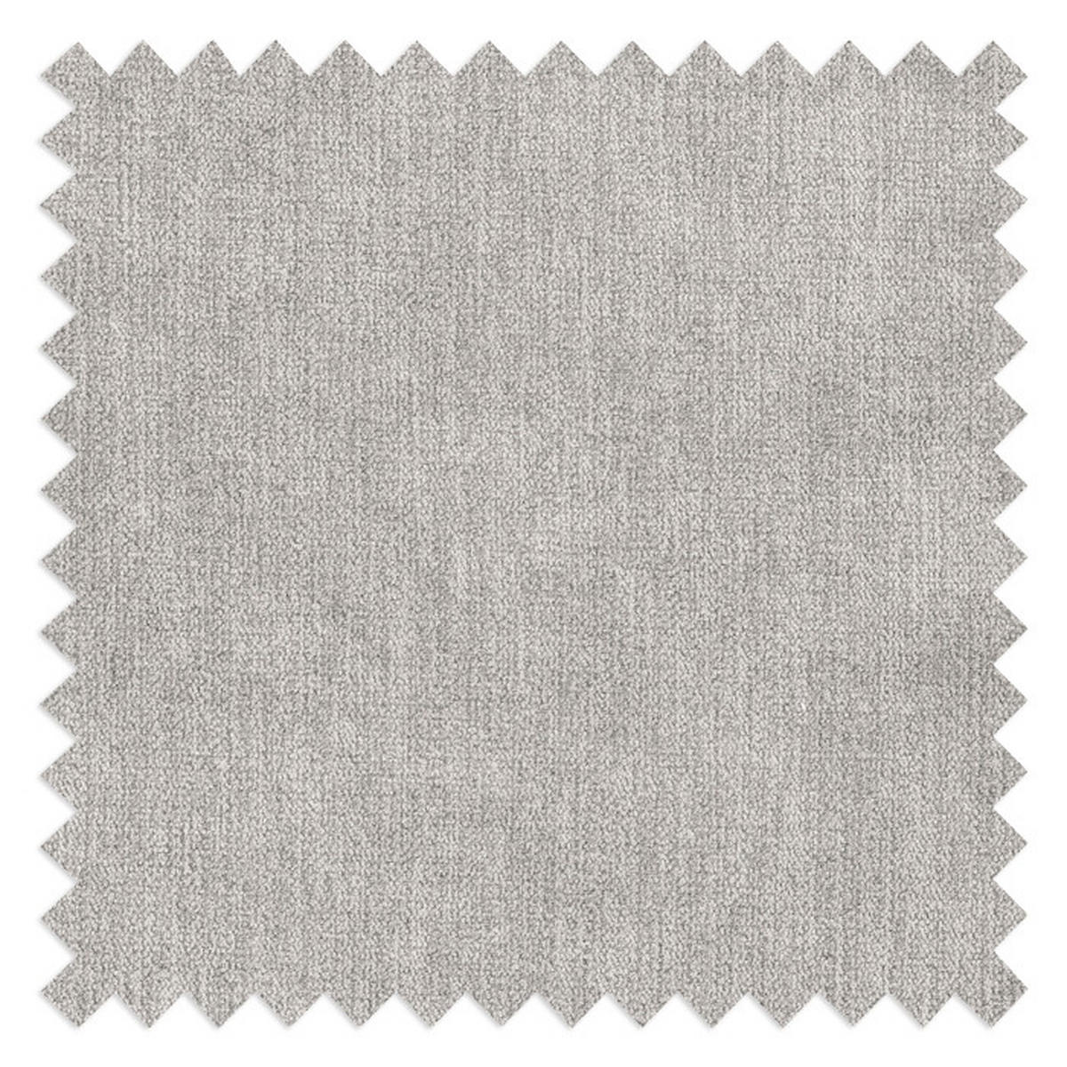ECKSOFA in Webstoff Silberfarben  - Silberfarben, Konventionell, Textil/Metall (260/82/182cm) - Trendmanufaktur