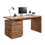 SCHREIBTISCH 150/70/76 cm  in Wildeiche  - Wildeiche/Eichefarben, Natur, Holz (150/70/76cm) - Linea Natura