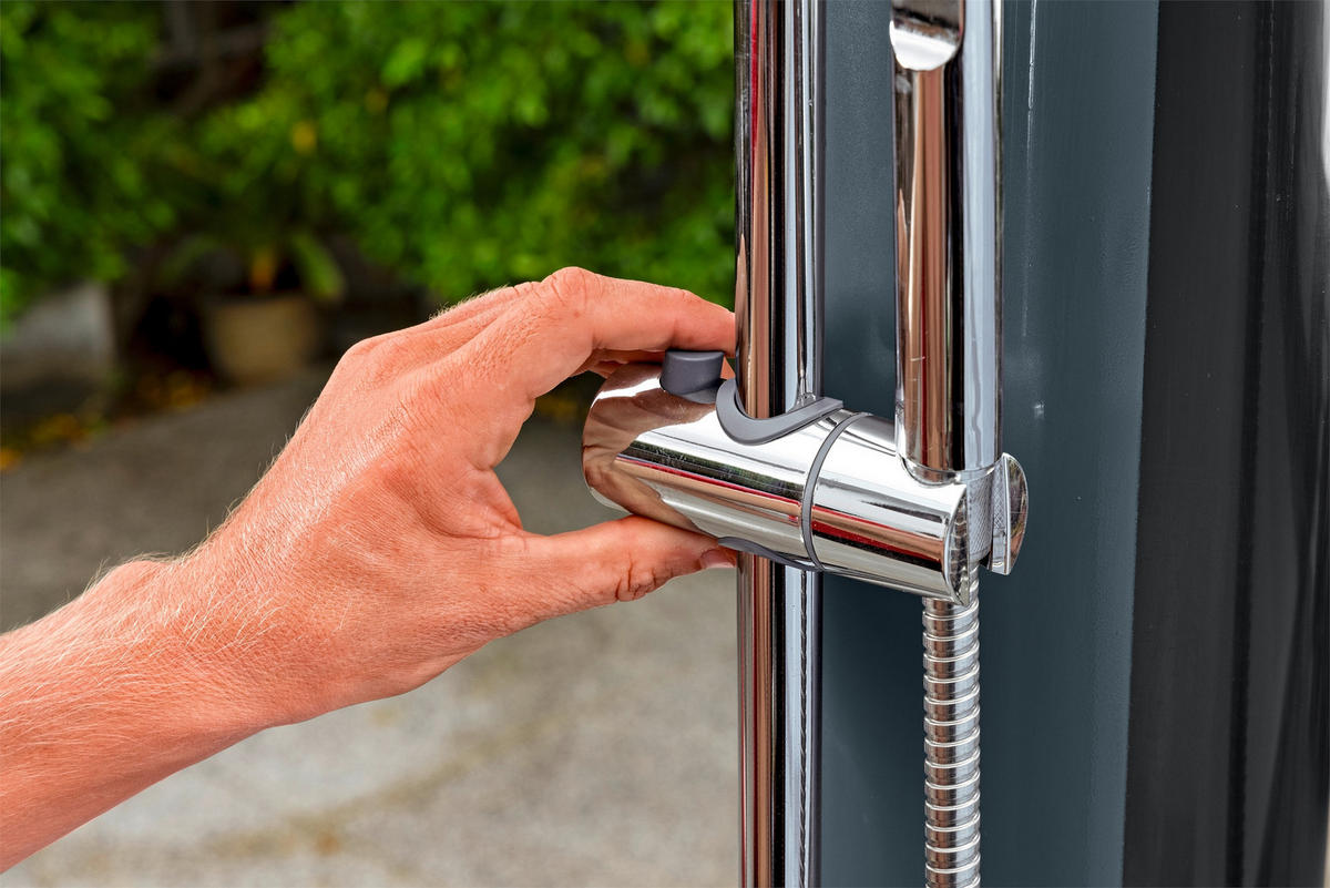 SOLARDUSCHE 58696  - Schwarz, KONVENTIONELL, Kunststoff/Metall (62/62/218cm) - Bestway