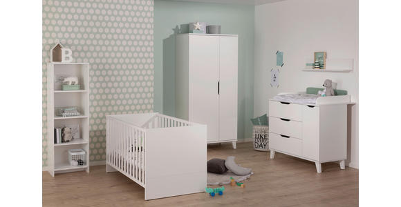 BABYKLEIDERSCHRANK Michi - Weiß, Trend, Holz/Holzwerkstoff (94,7/198,0/52,4cm) - My Baby Lou