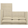 ECKSOFA  in Chenille Beige  279/222 cm  - Beige/Schwarz, KONVENTIONELL, Kunststoff/Textil (279/222cm) - Hom`in