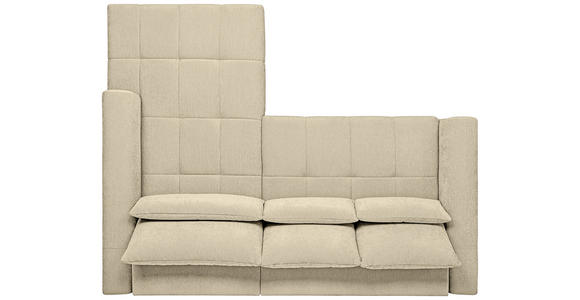 ECKSOFA  in Chenille Beige  279/222 cm  - Beige/Schwarz, KONVENTIONELL, Kunststoff/Textil (279/222cm) - Hom`in