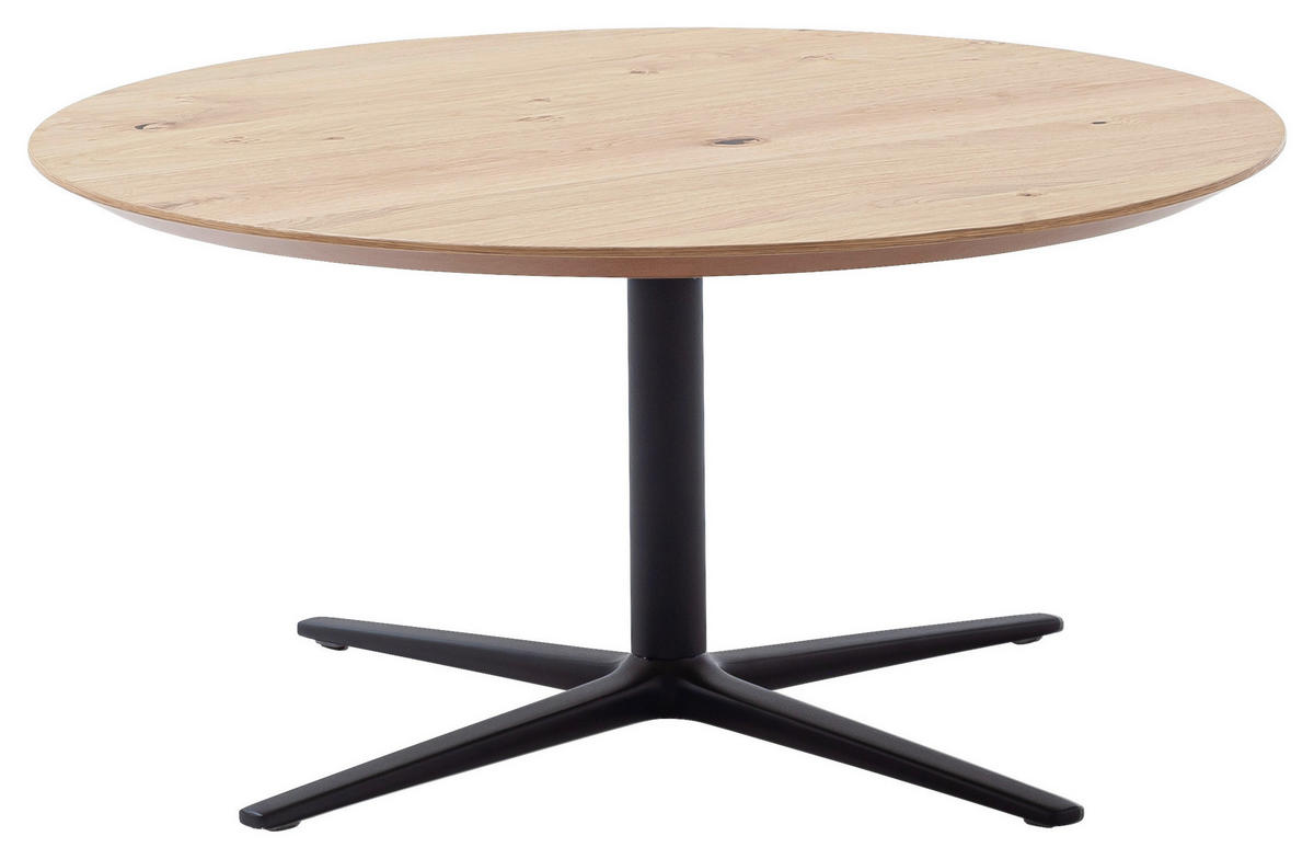 COUCHTISCH in Holz, Metall 83/83/35 cm  - Wildeiche/Anthrazit, Basics, Holz/Metall (83/83/35cm) - Schöner Wohnen