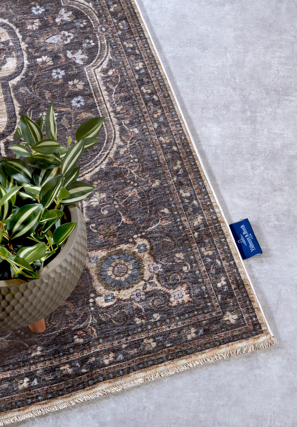 LÄUFER 80/190 cm Kollektion 1871  - Graublau/Multicolor, Design, Kunststoff (80/190cm) - Villeroy & Boch