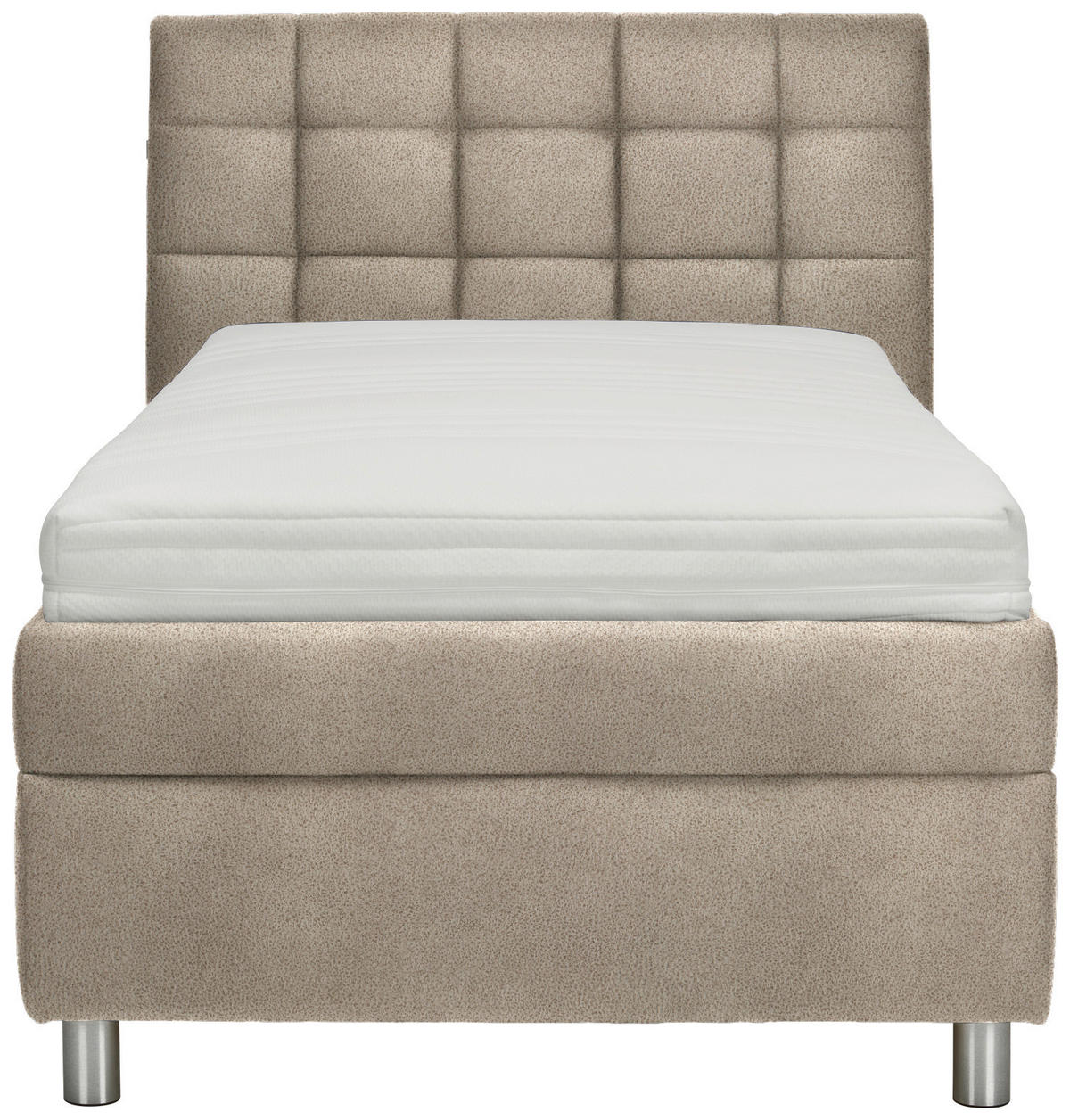 POLSTERBETT 100/200 cm  in Greige  - Weiss/Greige, Konventionell, Holz/Textil (100/200cm) - Esposa