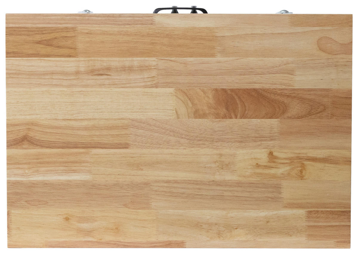 SERVIERWAGEN Kautschukholz vollmassiv Weiß  - Schwarz/Weiß, Basics, Holz/Holzwerkstoff (58/93/40cm) - MID.YOU