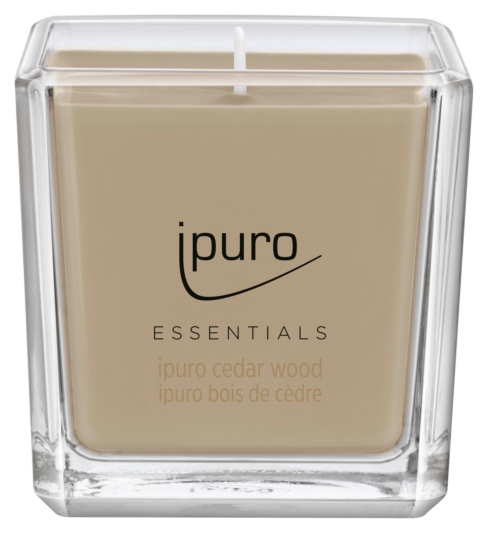SVIJEĆA MIRISNA bež - bež, Basics, staklo (6,9/6,9/6,9cm) - Ipuro