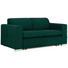 SCHLAFSOFA in Textil Grün - Silberfarben/Grün, KONVENTIONELL, Kunststoff/Textil (190/83/98cm) - Carryhome SCHLAFSOFA in Textil Grün - Silberfarben/Grün, KONVENTIONELL, Kunststoff/Textil (190/83/98cm) - Carryhome