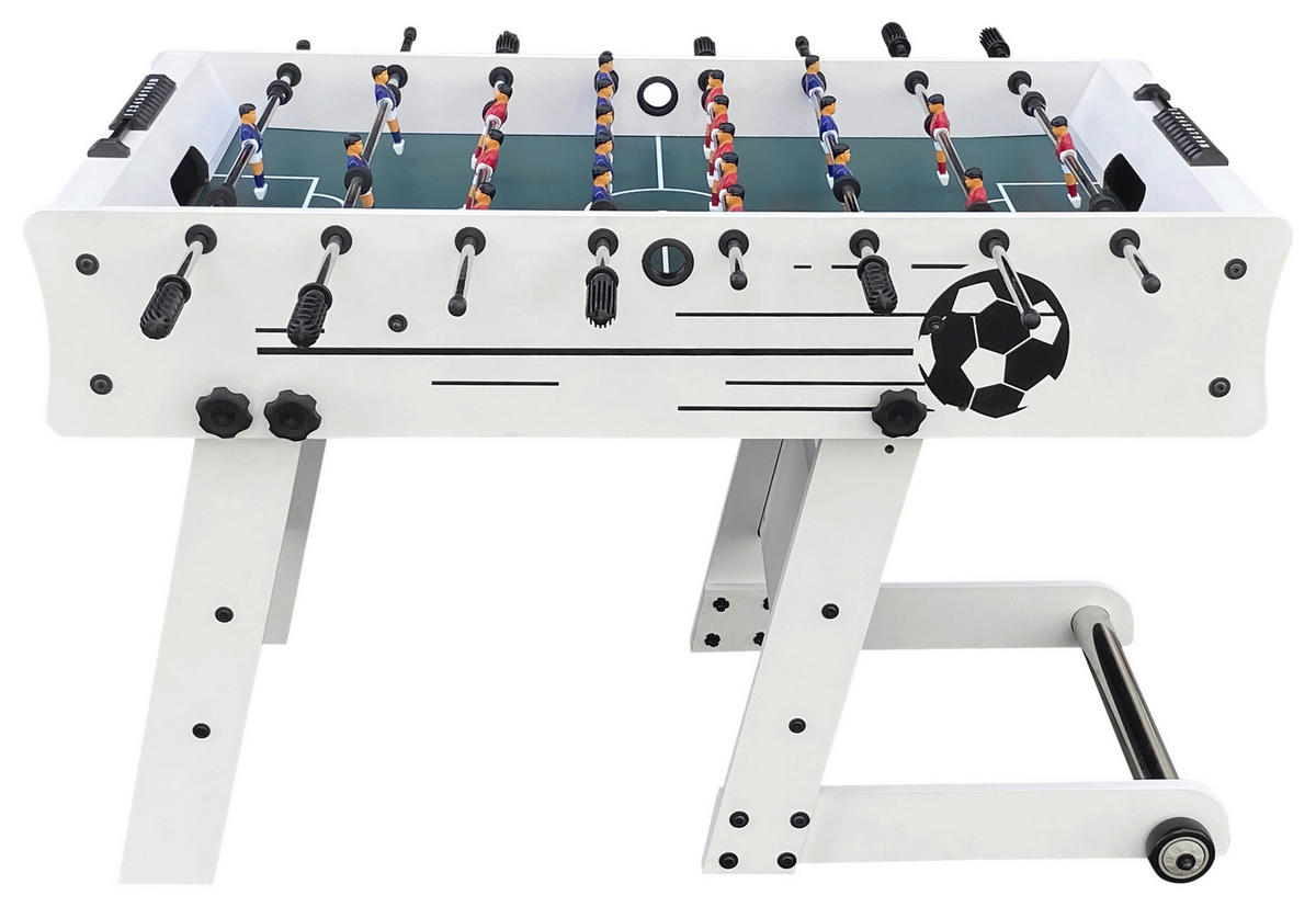 SCORPION KICK FUSSBALLTISCH - Weiss, Konventionell, Holz (61/81/122cm)