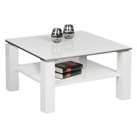 COUCHTISCH 75/75/41 cm quadratisch Weiß  - Weiß, Design, Holzwerkstoff (75/75/41cm) - MID.YOU
