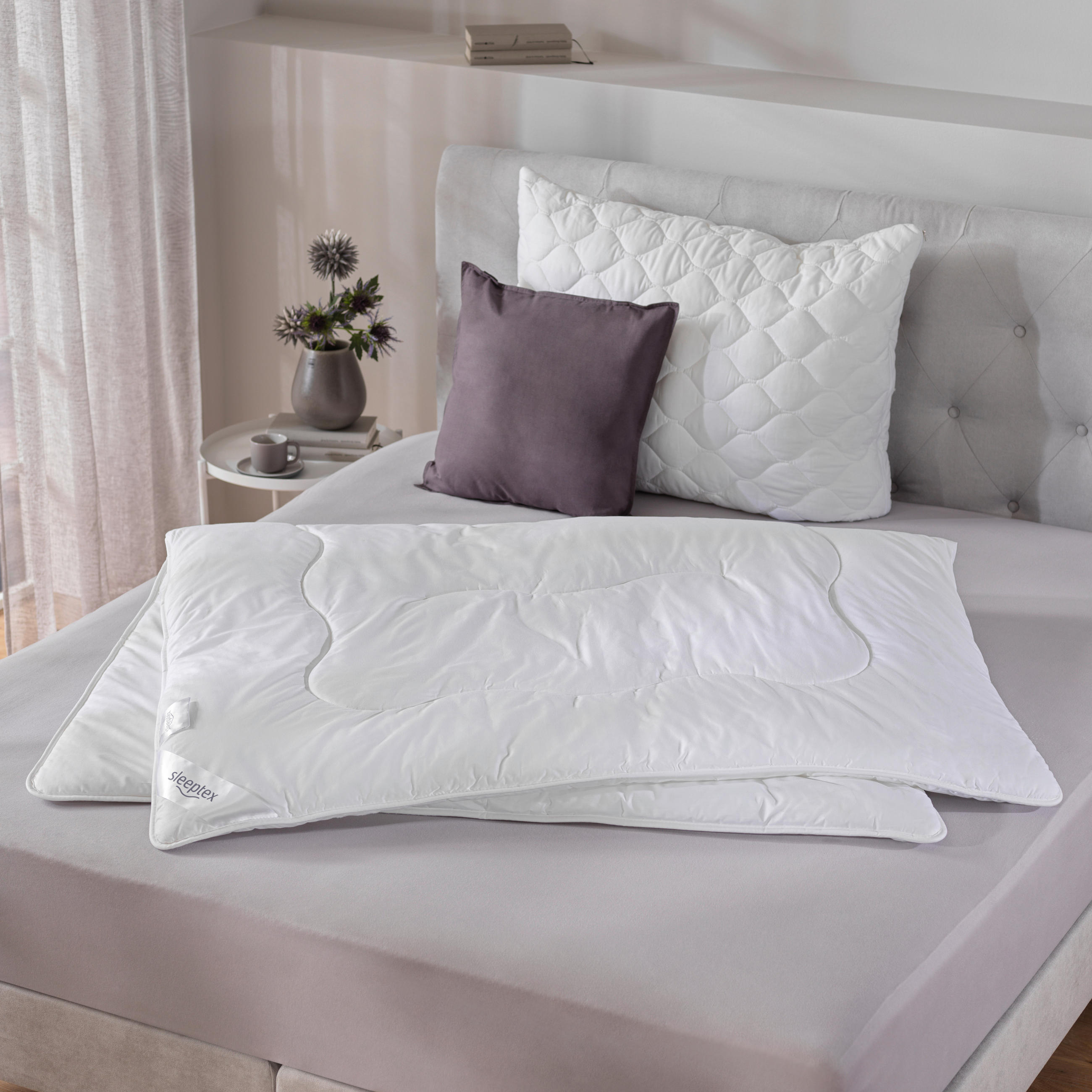 ZIMNÍ PŘIKRÝVKA, 140/200 cm, polyester - bílá, Basics, textil (140/200cm) - Sleeptex