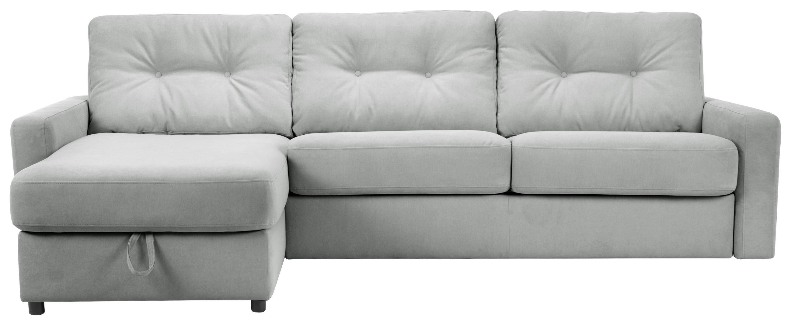 ECKSOFA Grau Webstoff  - Schwarz/Grau, KONVENTIONELL, Kunststoff/Textil (160/270cm) - Carryhome