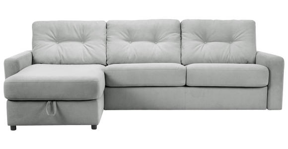 ECKSOFA Grau Webstoff - Schwarz/Grau, KONVENTIONELL, Kunststoff/Textil (160/270cm) - Carryhome