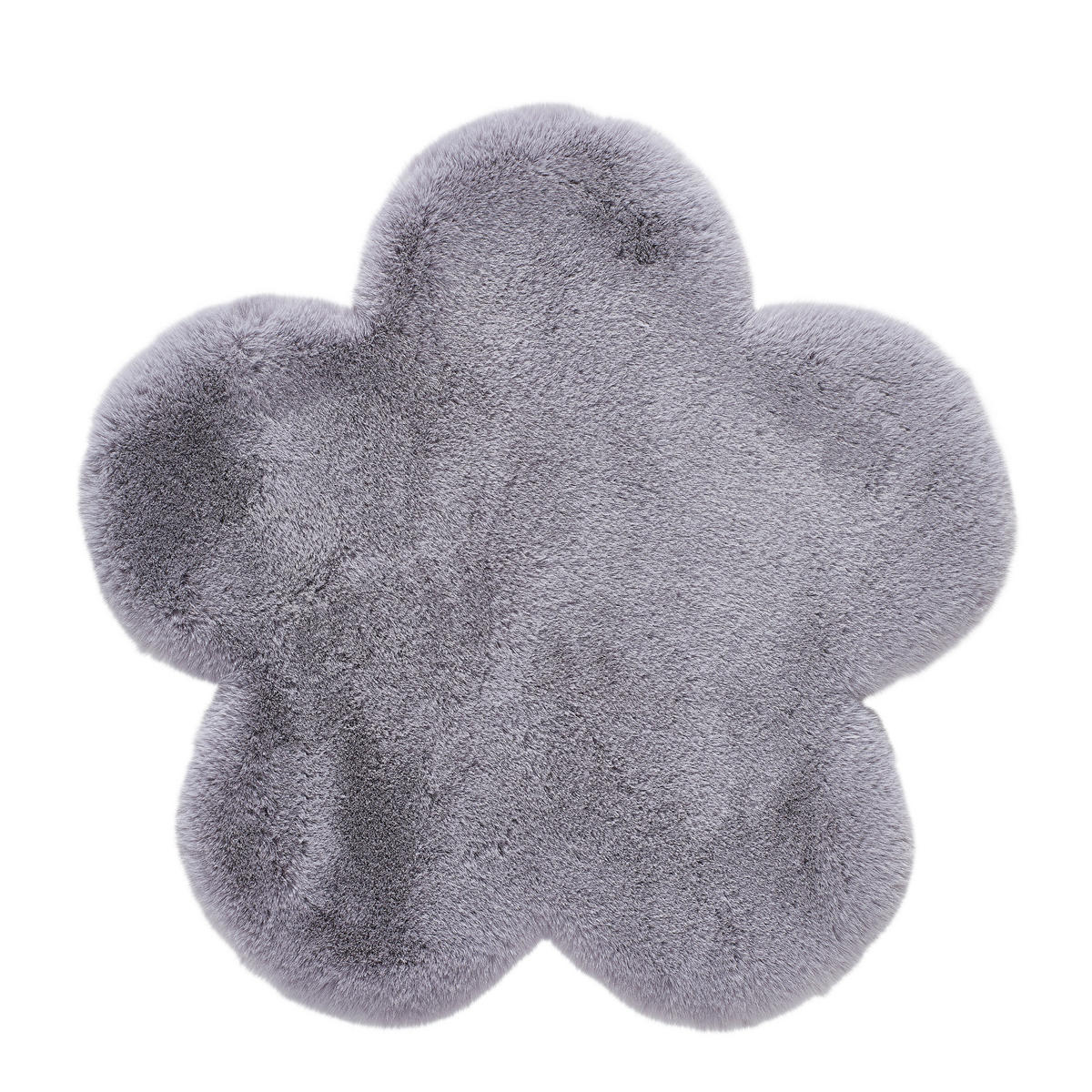 KUNSTFELL 60 cm Blume  - Grau, Trend, Kunststoff/Fell (60cm) - Novel