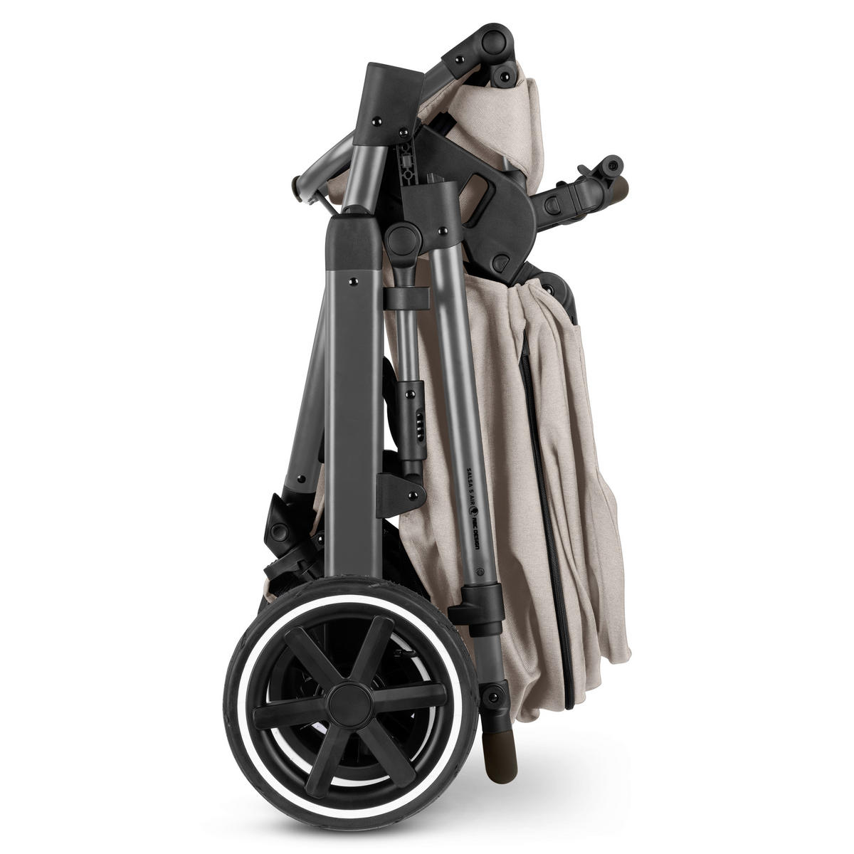 KOMBIKINDERWAGEN Salsa 5 Air  - Beige, Basics, Textil/Metall (63/118/95.5cm) - ABC Design