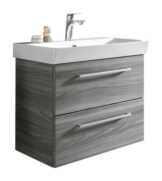 WASCHTISCHKOMBI 61 cm  - Chromfarben/Weiß, MODERN, Keramik/Holzwerkstoff (61cm) - Sadena