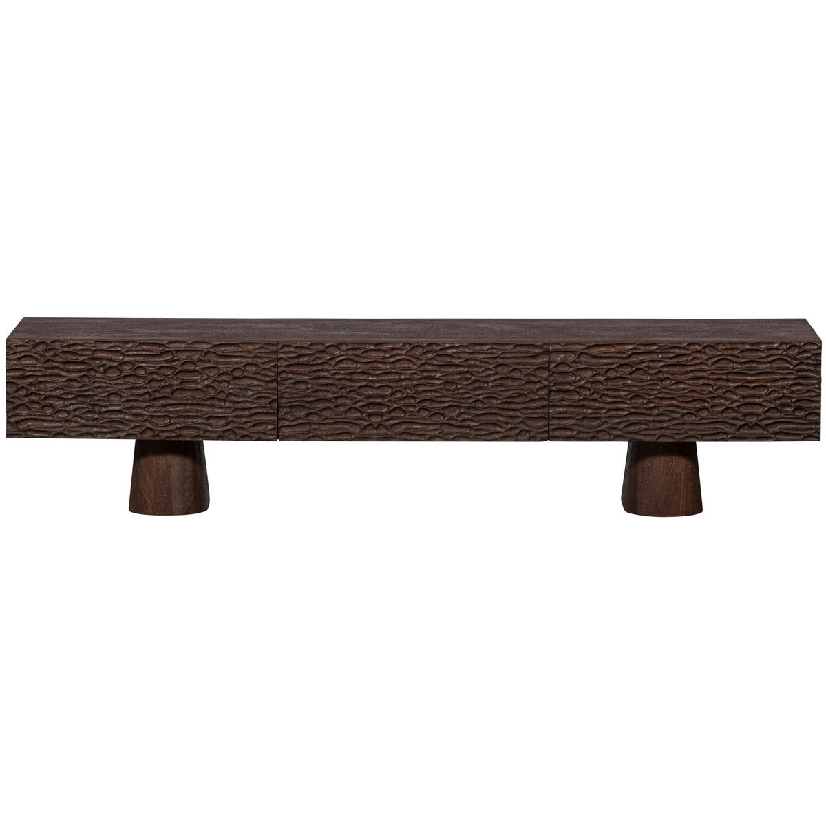 LOWBOARD Crumble  in 180/40/40 cm  - Walnussfarben, Design, Holz (180/40/40cm) - Livetastic