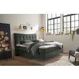 BOXSPRINGBETT 180/200 cm  in Dunkelgrün  - Dunkelgrün/Schwarz, Basics, Holzwerkstoff/Kunststoff (180/200cm) - Esposa
