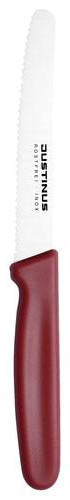 BRÖTCHENMESSER Finecut  - Rot, Basics, Kunststoff/Metall (22,1/1,8/1cm) - Justinus