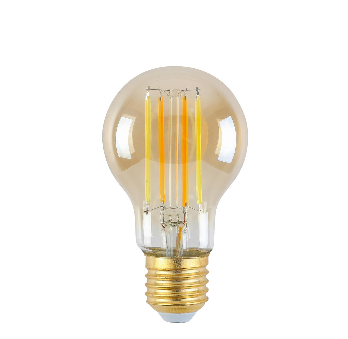 LED ŽIAROVKA E27 - jantárová, Lifestyle, kov/sklo (6/10,5cm) - Boxxx