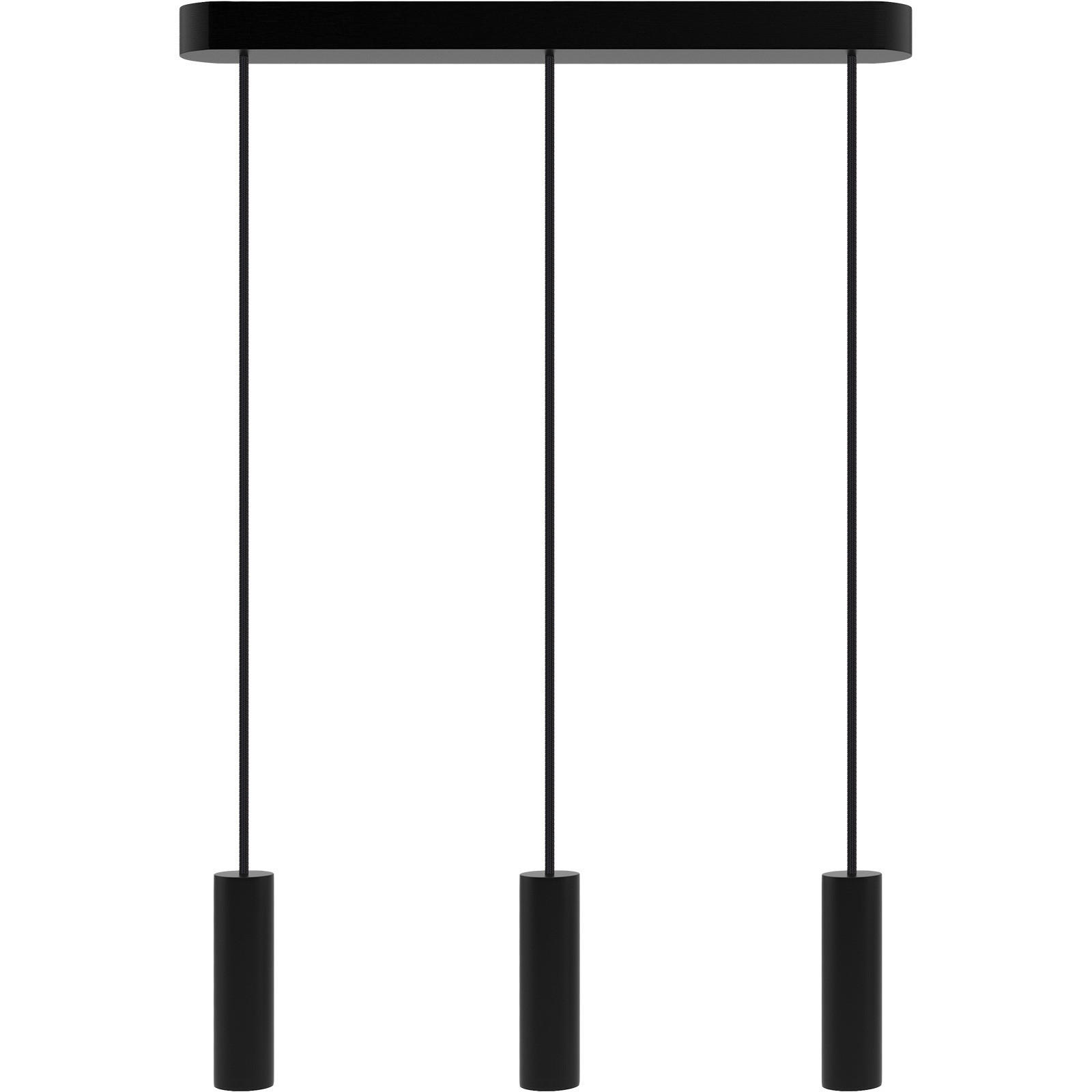 ZÁVĚSNÉ SVÍTIDLO, 52/150 cm  - černá, Design, dřevo (52/150cm)