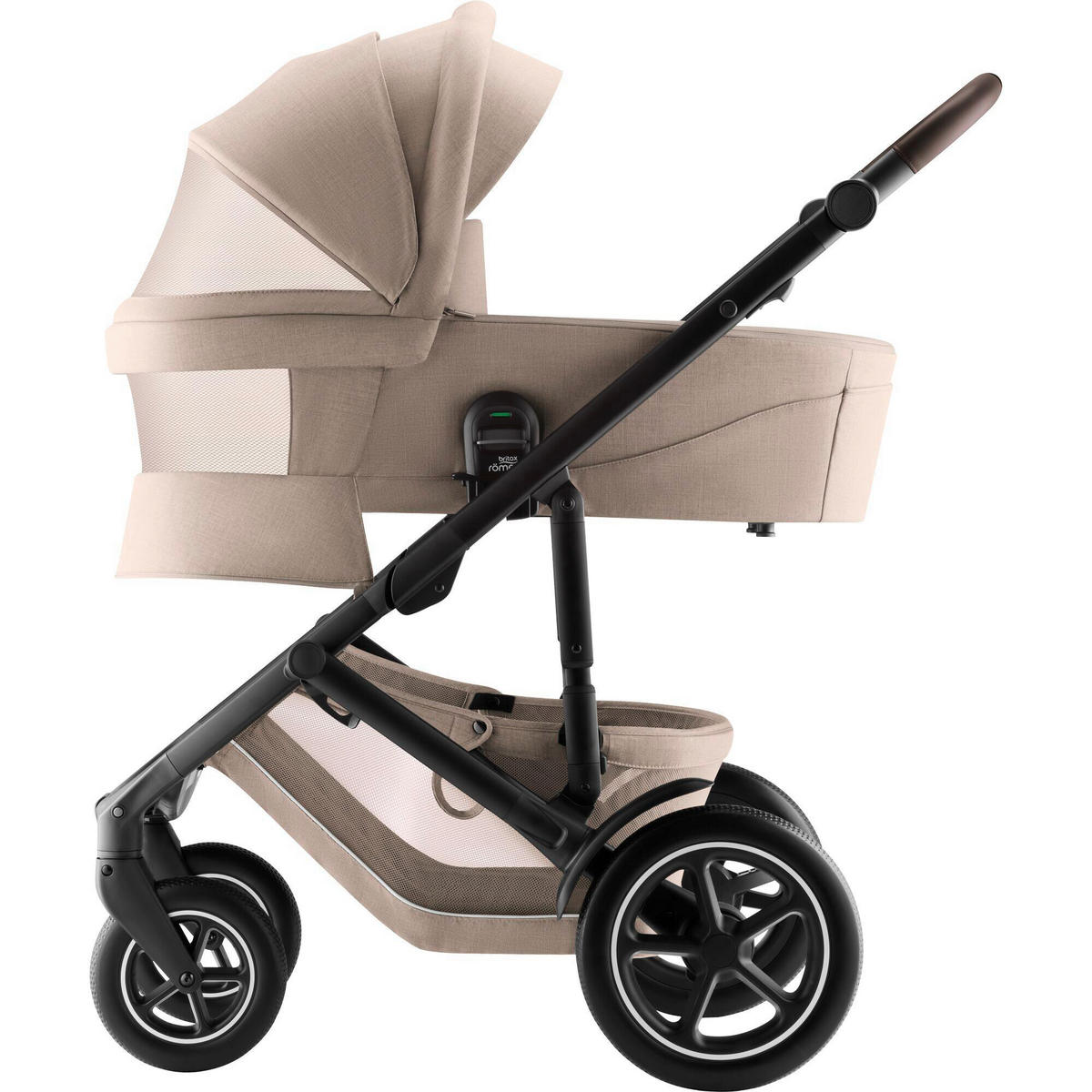 LIEGEWANNE Smile 5Z  - Hellbraun, Basics, Textil/Metall (20/43/85.5cm) - Britax Römer