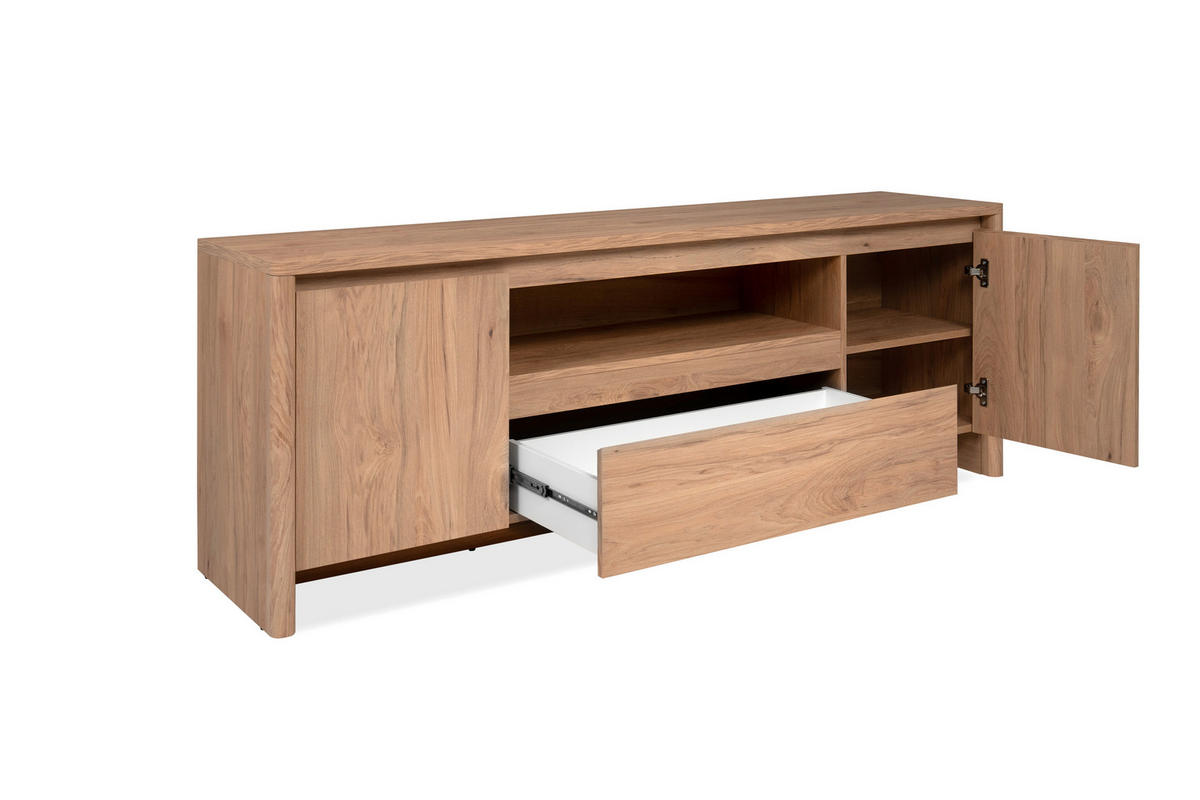 LOWBOARD  163,5/59/40 cm  stehend  - Naturfarben, Design, Holzwerkstoff (163,5/59/40cm) - MID.YOU