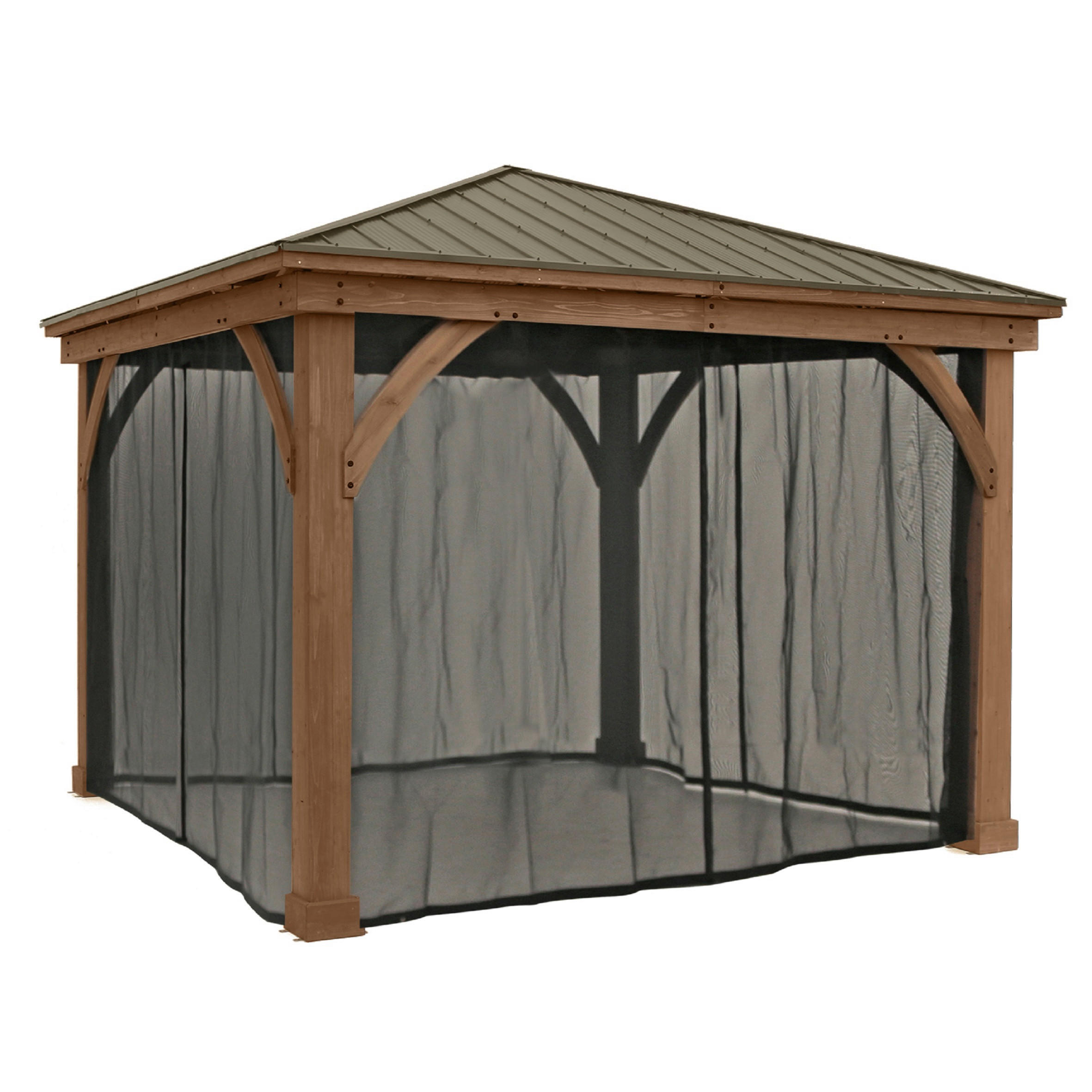 MOSKITONETZ  - Schwarz, Basics, Kunststoff (360/320/360cm) - Ambia Garden