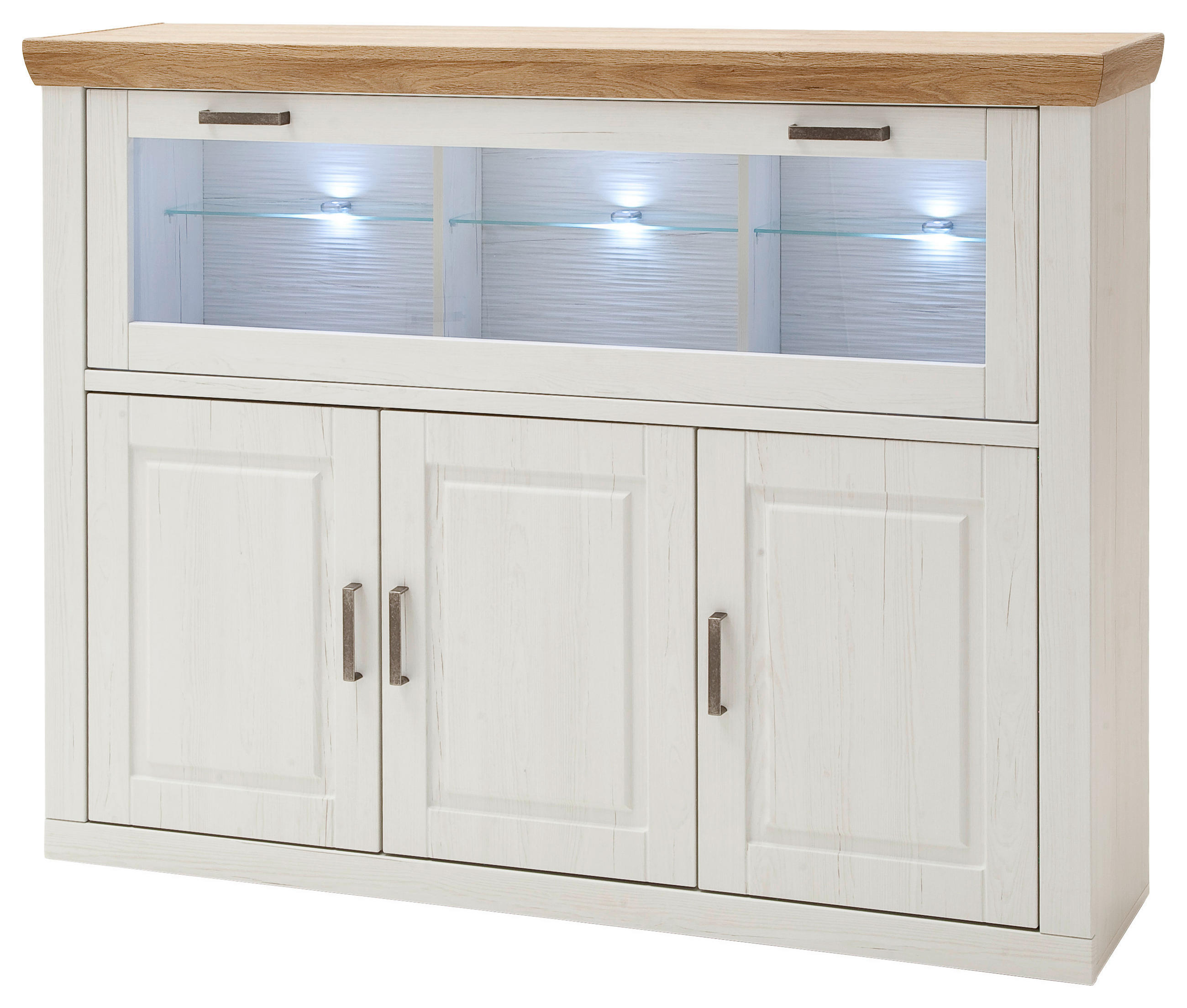 Livetastic VYSOKÁ KOMODA, barvy dubu, barvy pinie, 163/123/40 cm