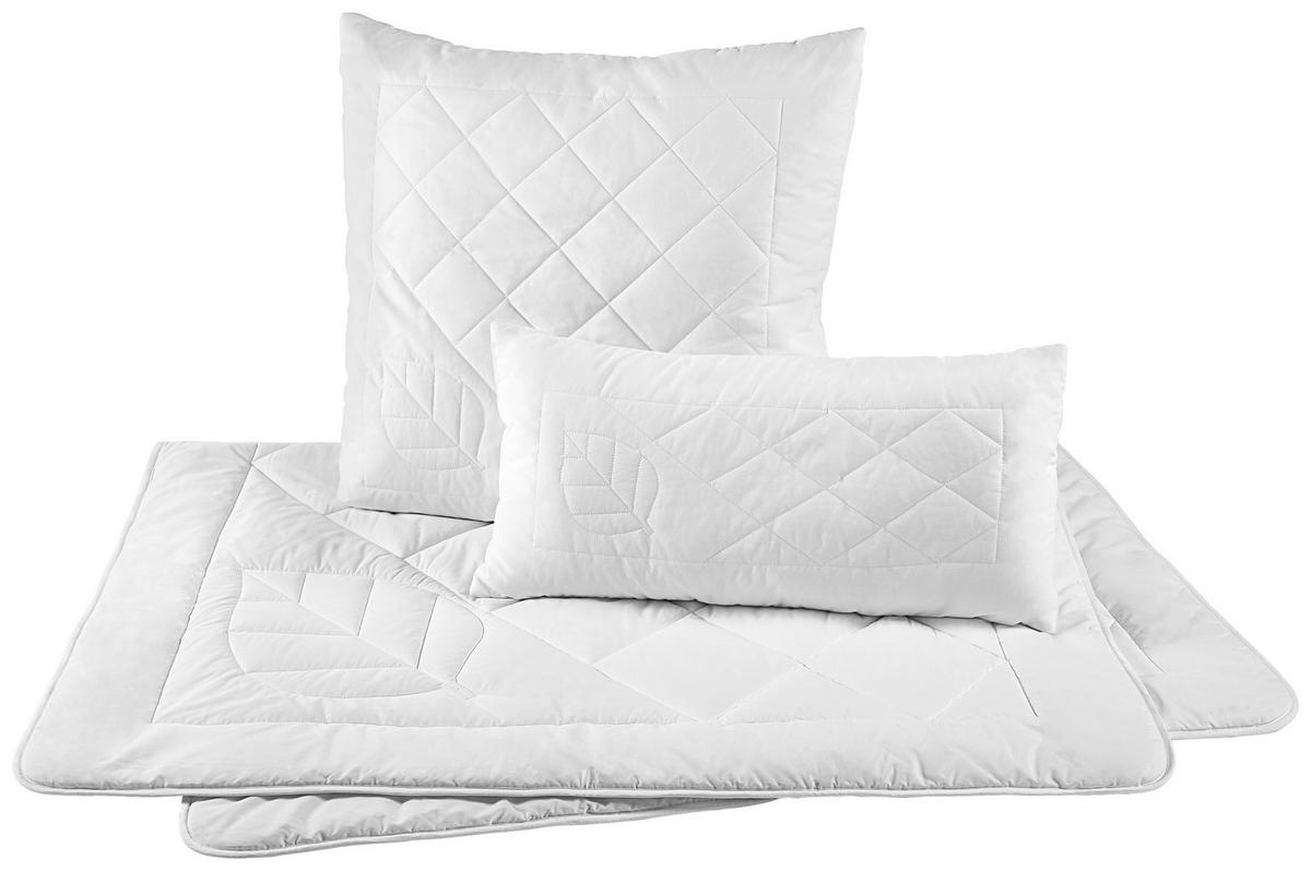 CELOROČNÁ PRIKRÝVKA, 135/200 cm, polyester, lyocell - biela, Konventionell, textil (135/200cm) - Sleeptex