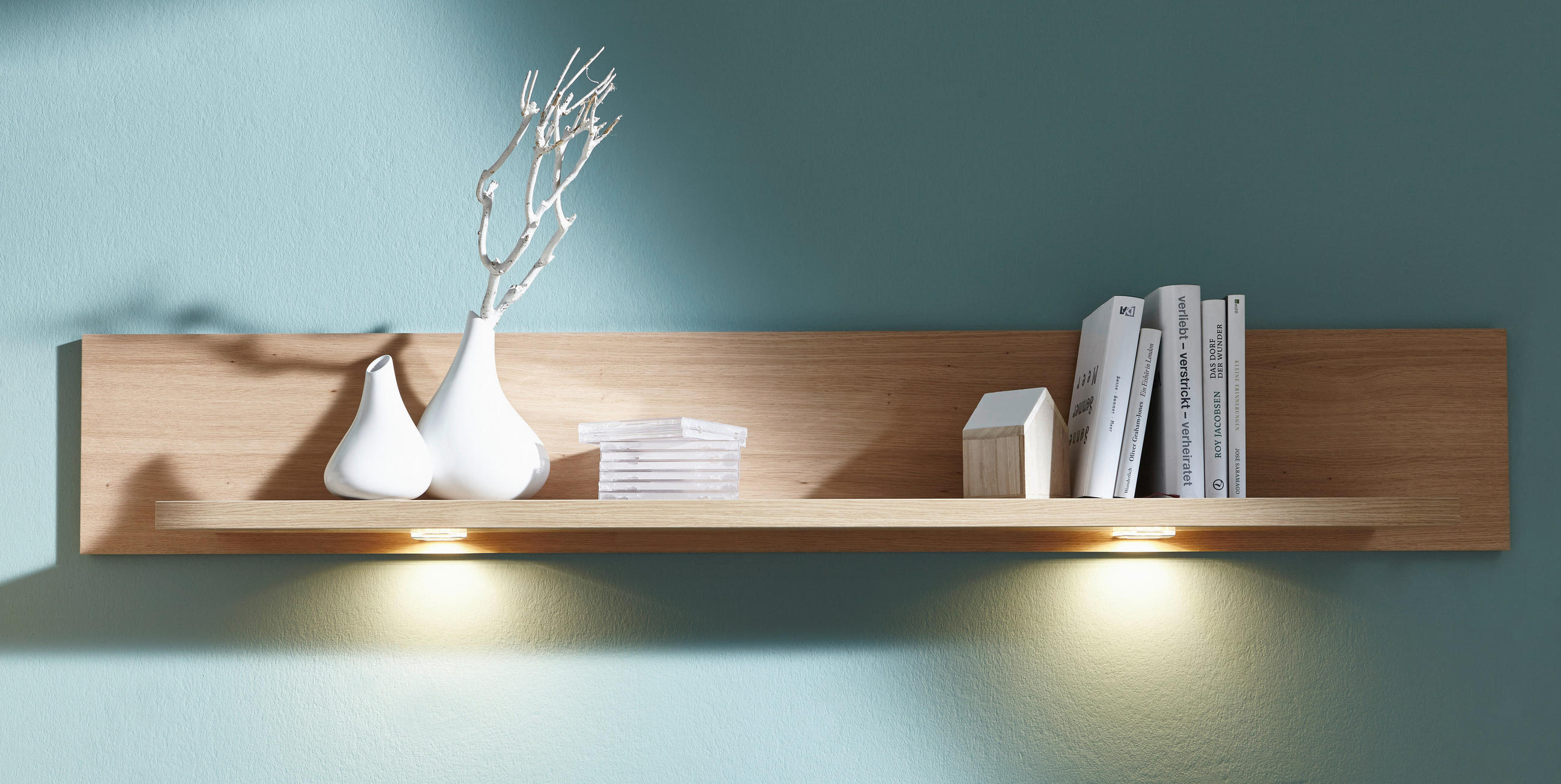WANDBOARD Alteiche - Alteiche, KONVENTIONELL, Holzwerkstoff (130/25/21,6cm) - Voleo