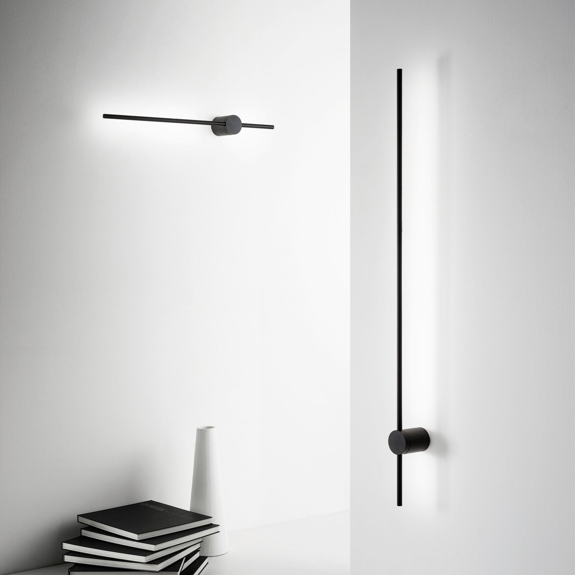 LED-WANDLEUCHTE Essence Nero 70/7/10 cm   - Schwarz, Design, Metall (70/7/10cm) - Ideal Lux