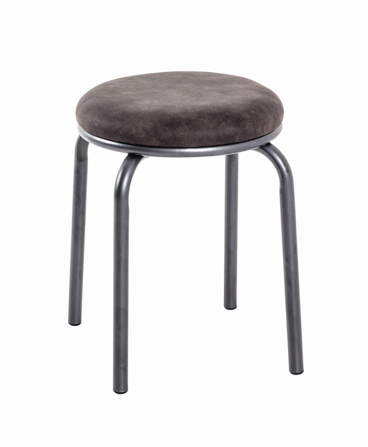 STOHOVATELNÁ STOLIČKA, kov, textil, 46/45/46 cm - šedá/antracitová, Konvenční, kov/textil (46/45/46cm)