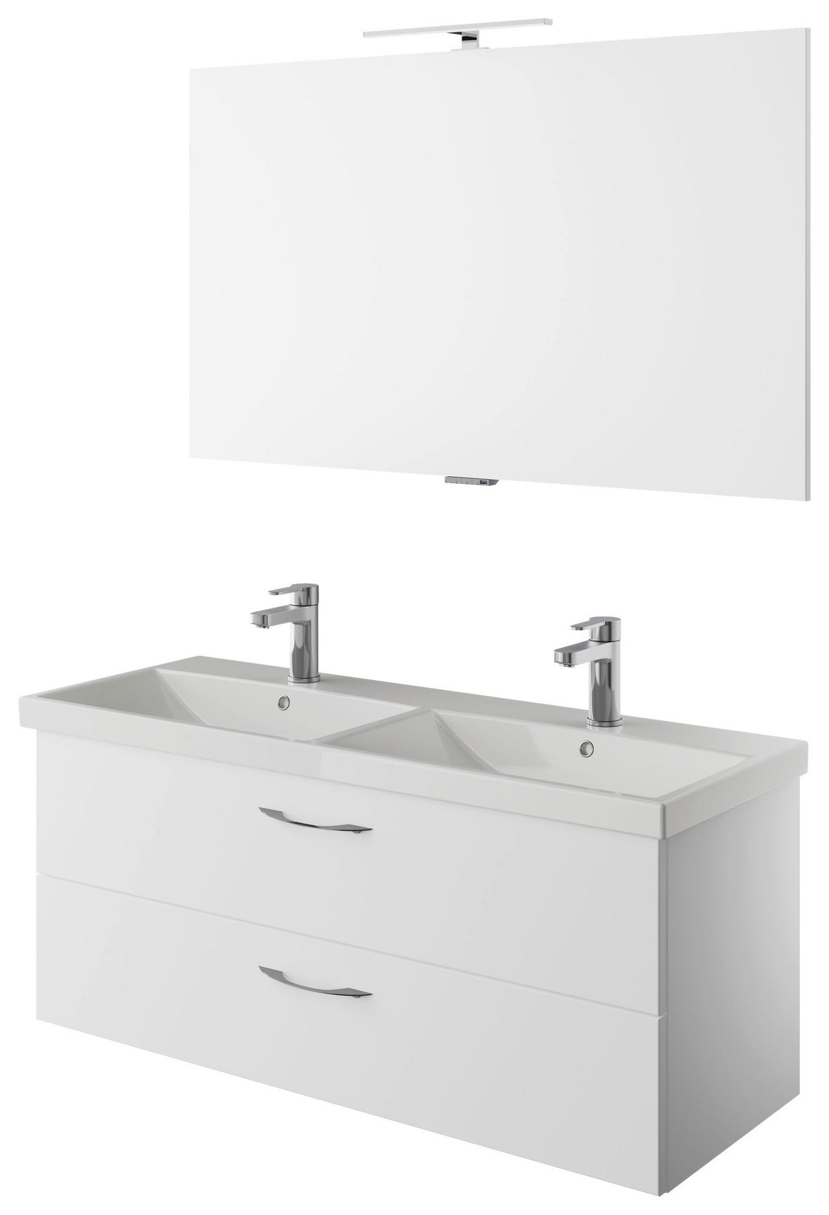 BADEZIMMER  in 120 cm  - Weiß Hochglanz/Weiß, KONVENTIONELL, Holzwerkstoff (120cm) - Pelipal
