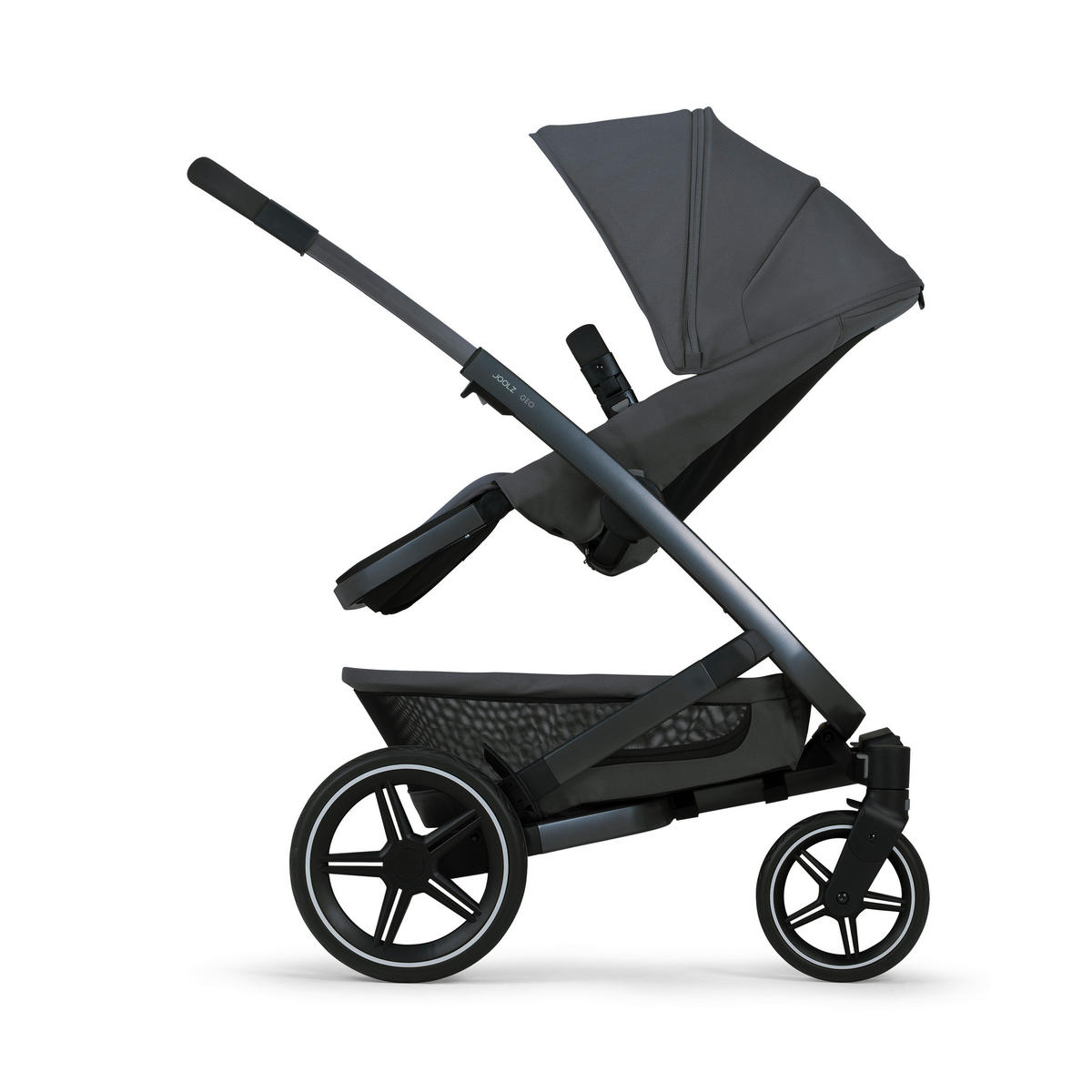 KINDERWAGENSET 071250 GEO3 - Grau, Basics, Textil/Metall (60/92-113/77-105cm) - Joolz