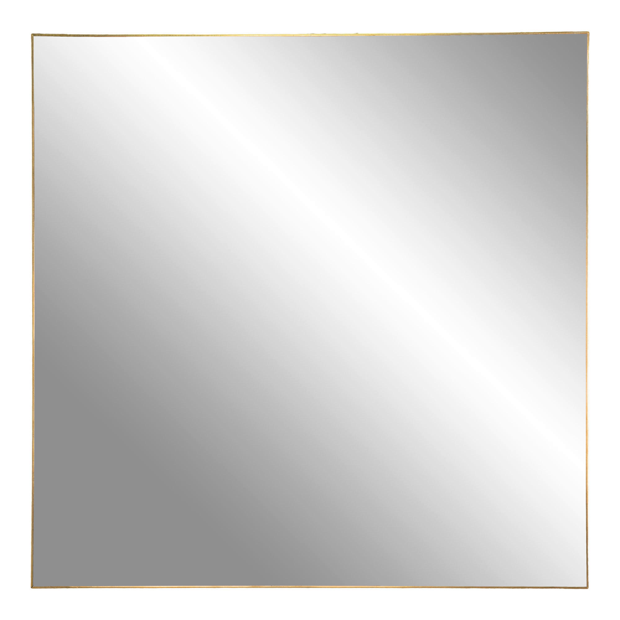 WANDSPIEGEL 60/0.5/60 cm    in quadratisch  - Dunkelgelb, Design, Glas/Metall (60/0.5/60cm)