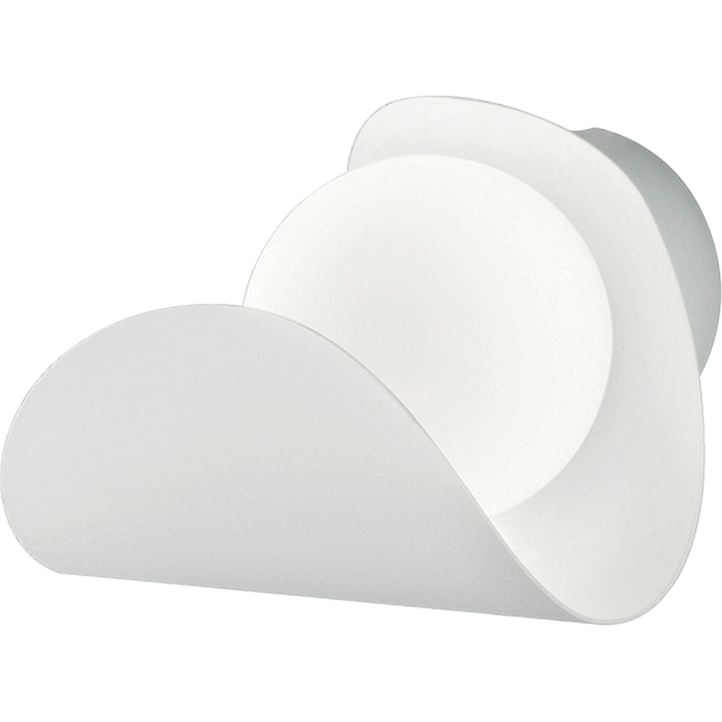 LED-WANDLEUCHTE Adria 16/16/18 cm   - Weiß, Basics, Glas/Metall (16/16/18cm) - Fabas Luce