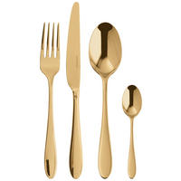 BESTECKSET 24-teilig Edelstahl  - Goldfarben, Basics, Metall (32,8/31,3/5,2cm) - Sambonet